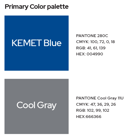 Primary color palette