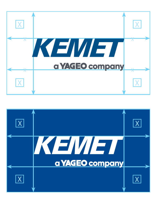 KEMET logo exclusion zone